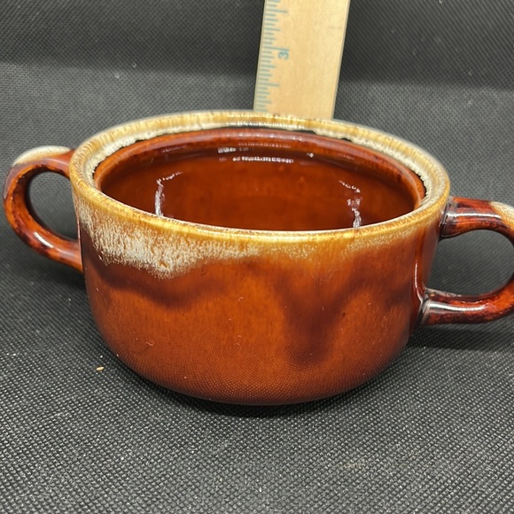 Brown Drip Glaze Open Sugar Bowl - Picture 3 of 3